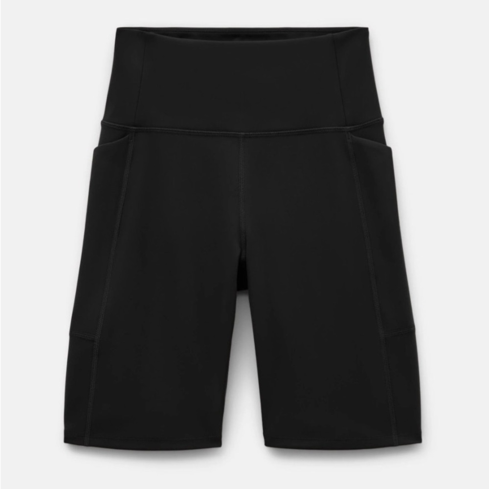 Black High-Rise Pocket Bike Short